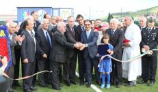 Inaugurazione dell'impianto di Catanzaro con Giancarlo Abete (presidente FIGC) e Carlo Tavecchio (presidente LND)