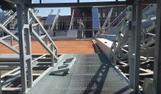 Temporary Flexible Stadium: avanzamento dei lavori di posa del grigliato Potissimum Edilizia