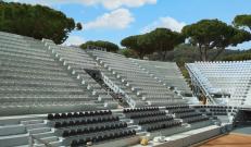 Potissimum Edilizia: le tribune del Temporary Flexible Stadium a progetto finito