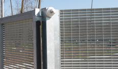 Nuova Defim Orsogril Talia fence with integrated surveillance system