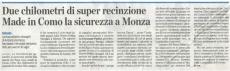 Defender HD, recinzione per messa in sicurezza arrivo di Papa Francesco a Monza